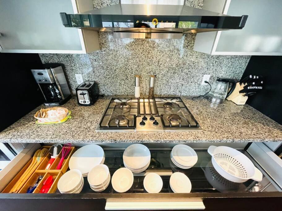 Spacious Downtown 2 Bedroom Condo With Pool And Air Conditioning Victoria Luaran gambar